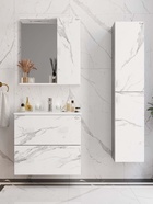 Тумба подвесная Onika Марбл 65 мрамор/камень бетонный раковина Оскар-65 Kirovit 10925565