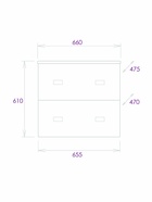 Тумба подвесная Onika Марбл 65 мрамор/камень бетонный раковина Оскар-65 Kirovit 10925565