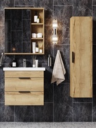 Тумба подвесная Onika Легран 50 дуб галифакс раковина Фостер-50 Кirovit 10925566