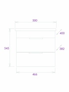 Тумба подвесная Onika Легран 50 дуб галифакс раковина Фостер-50 Кirovit 10925566