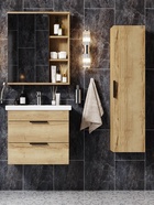 Тумба подвесная Onika Легран 60 дуб галифакс раковина Фостер-60 Кirovit 10925567