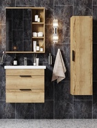 Тумба подвесная Onika Легран 70 дуб галифакс раковина Фостер-70 Кirovit 10925568