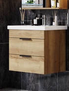 Тумба подвесная Onika Легран 70 дуб галифакс раковина Фостер-70 Кirovit 10925568