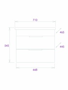 Тумба подвесная Onika Легран 70 дуб галифакс раковина Фостер-70 Кirovit 10925568