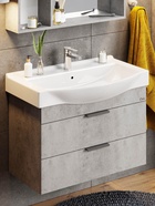 Тумба подвесная Onika Девис 80 бетон чикаго раковина Беверли-80 Santek 10925572