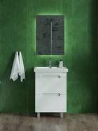 Тумба напольная Onika Айленд 60 белая раковина Фостер-60 Кirovit 10925574