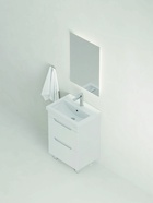 Тумба напольная Onika Айленд 60 белая раковина Фостер-60 Кirovit 10925574