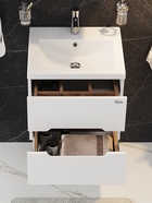 Тумба подвесная Onika Айленд 50 белая раковина Фостер-50 Кirovit 10925575