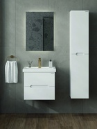 Тумба подвесная Onika Айленд 60 белая раковина Фостер-60 Кirovit 10925576