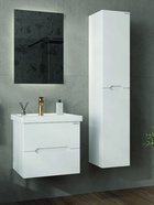 Тумба подвесная Onika Айленд 60 белая раковина Фостер-60 Кirovit 10925576