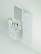 Тумба подвесная Onika Айленд 60 белая раковина Фостер-60 Кirovit 10925576