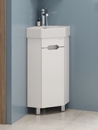 Тумба напольная Onika Айленд 35 белая угловая раковина Line Sanita Luxe 10925577