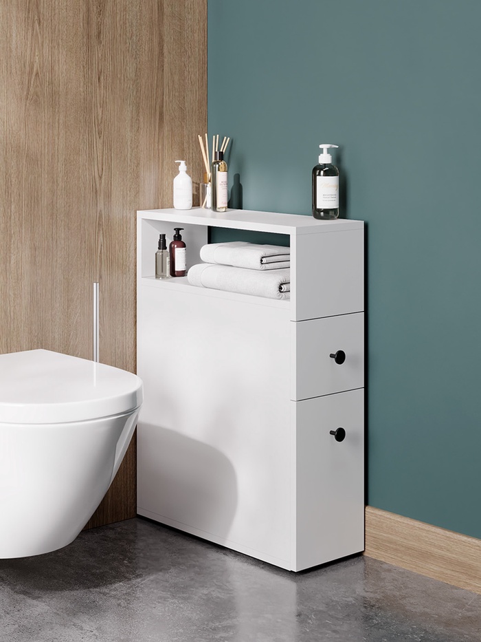 Шкаф – пенал для ванной комнаты Onika «Кроун 20», 200×500×682 мм, цвет белый - Фото 1