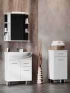 Полупенал Onika Каприз 40 белый, с бельевой корзиной 10925593