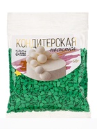 Посыпка кондитерская «Ёлочки», зеленая, новогодняя, 50 г - Фото 3