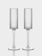 Набор бокалов для шампанского Just for you, 180 мл, 2 шт., 7×24 см, ребристые, стекло, прозрачный - фото 60872658