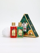 Подарочный набор новогодний: гель для душа 2 шт х100 мл, мочалка для тела, аромат яблоко и глинтвейн, URAL LAB - фото 60872664