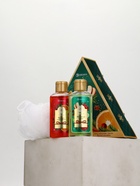 Подарочный набор новогодний: гель для душа 2 шт х100 мл, мочалка для тела, аромат яблоко и глинтвейн, URAL LAB - фото 60872674