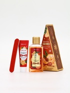 Подарочный набор новогодний: гель для душа, крем для рук и пилка для ногтей, аромат мандарин, URAL LAB - фото 119340616