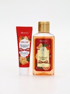 Подарочный набор новогодний: гель для душа, крем для рук и пилка для ногтей, аромат мандарин, URAL LAB - фото 119340617