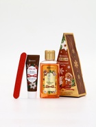 Подарочный набор новогодний: гель для душа, крем для рук и пилка для ногтей, аромат печенье, URAL LAB - фото 60872735