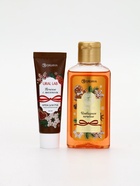 Подарочный набор новогодний: гель для душа, крем для рук и пилка для ногтей, аромат печенье, URAL LAB - фото 60872736