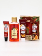 Подарочный набор новогодний: гель для душа, крем для рук и бальзам для губ, аромат глинтвейн, URAL LAB - фото 60872750