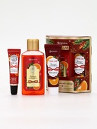 Подарочный набор новогодний: гель для душа, крем для рук и бальзам для губ, аромат глинтвейн, URAL LAB - фото 60872751