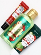 Подарочный набор новогодний: гель для душа, крем для рук и бальзам для губ, аромат яблоко, URAL LAB - фото 60872767