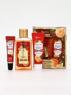 Подарочный набор новогодний: гель для душа, крем для рук и бальзам для губ, аромат мандарин, URAL LAB - фото 60872778