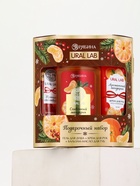 Подарочный набор новогодний: гель для душа, крем для рук и бальзам для губ, аромат мандарин, URAL LAB - фото 60872787