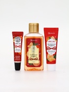 Подарочный набор новогодний: гель для душа, крем для рук и бальзам для губ, аромат мандарин, URAL LAB - фото 60872779