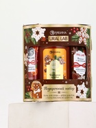 Подарочный набор новогодний: гель для душа, крем для рук и бальзам для губ, аромат печенье, URAL LAB - фото 60872802