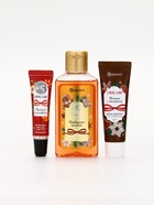 Подарочный набор новогодний: гель для душа, крем для рук и бальзам для губ, аромат печенье, URAL LAB - фото 60872794