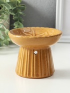 Аромалампа для эфирных масел «Лотос», керамика, коричневая, 11.4×11.4×9 см 10957103