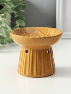 Аромалампа для эфирных масел «Лотос», керамика, коричневая, 11.4×11.4×9 см 10957103