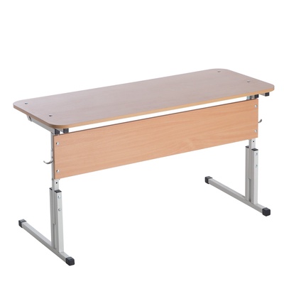 УЦЕНКА Стол ученический закругл. двухместный регулируемый по углу наклона и высоте ростовая гр.№3-5