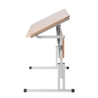 УЦЕНКА Стол ученический закругл. двухместный регулируемый по углу наклона и высоте ростовая гр.№3-5 - Фото 4