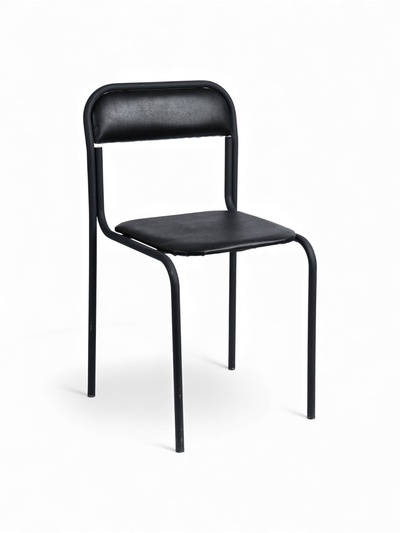 УЦЕНКА Стул Аскона, искусственная кожа, чёрный, каркас черный