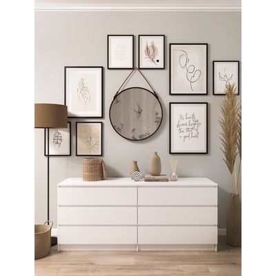 УЦЕНКА Комод с 6 ящиками Мадера, 1200×420×775, Белый