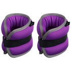 УЦЕНКА Утяжелители неопреновые ONLYTOP, 2 шт.×1 кг, фиолетовые - Фото 4