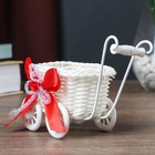 Корзина декоративная "Коляска с бантиком" 10,5х8х12 см МИКС - Фото 3