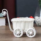 Корзина декоративная "Коляска с бантиком" 10,5х8х12 см МИКС - Фото 4
