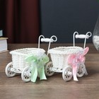 Корзина декоративная "Коляска с бантиком" 10,5х8х12 см МИКС - Фото 6