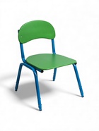 УЦЕНКА Стул детский штабелируемый Сема гр.1-3, Зеленый/Синий - Фото 4