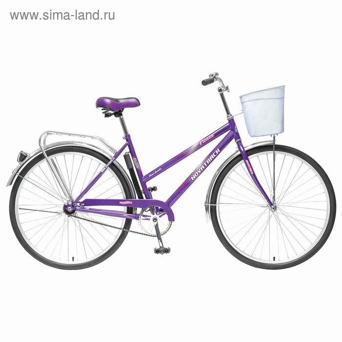 Велосипед 28" Novatrack Lady Fiesta, 2016, цвет фиолетовый, размер 18"