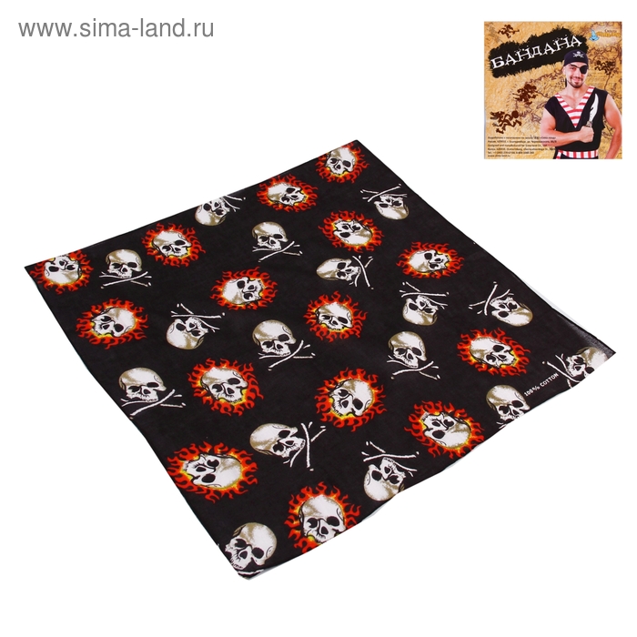 Бандана "Огненный череп" - Фото 1