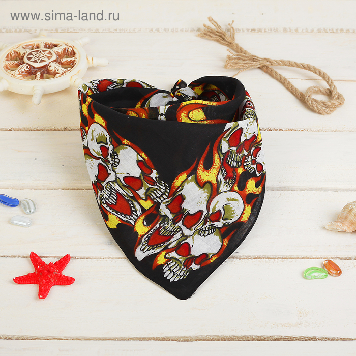 Бандана череп «Огонь» - Фото 1