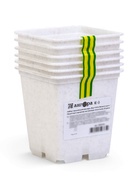 Горшок для рассады, 500 мл, 9?9?10 см, пластиковый, белый (комплект 24 шт) - фото 60872818