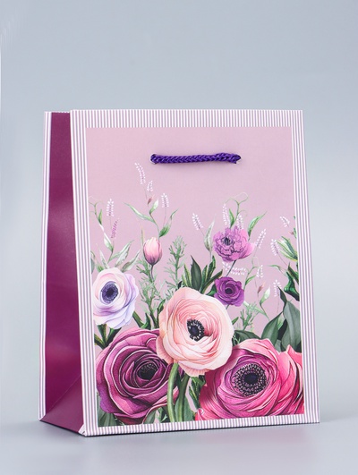 Пакет подарочный ламинированный «Мгновение» 11.5×14.5×6.5 см